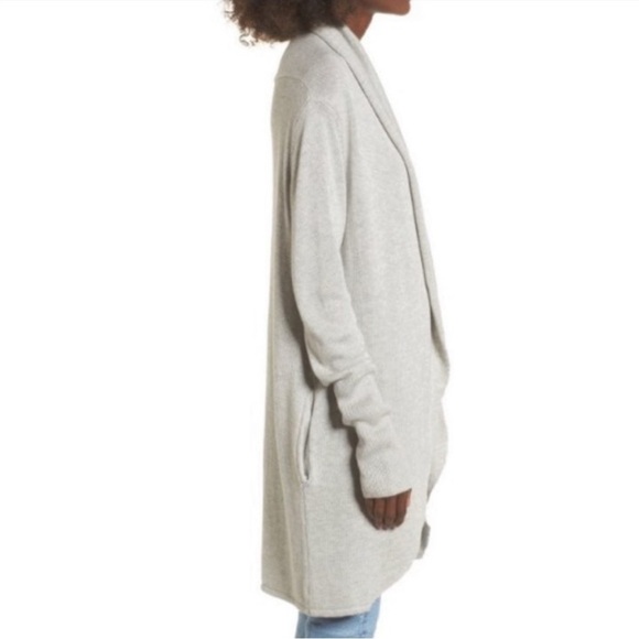 Leith | “Easy Circle” Wool Blend, Lightweight Longer Cardigan - Picture 3 of 10